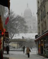 Neige Paris janv. 2013 Montmartre (12h30)